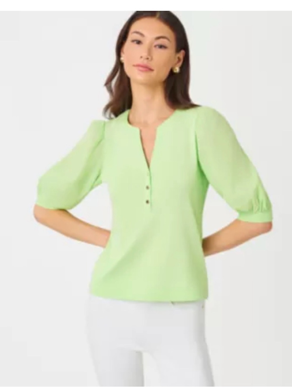 Lilly Pulitzer Pistachio Macaron Ronson Knit Top NWT